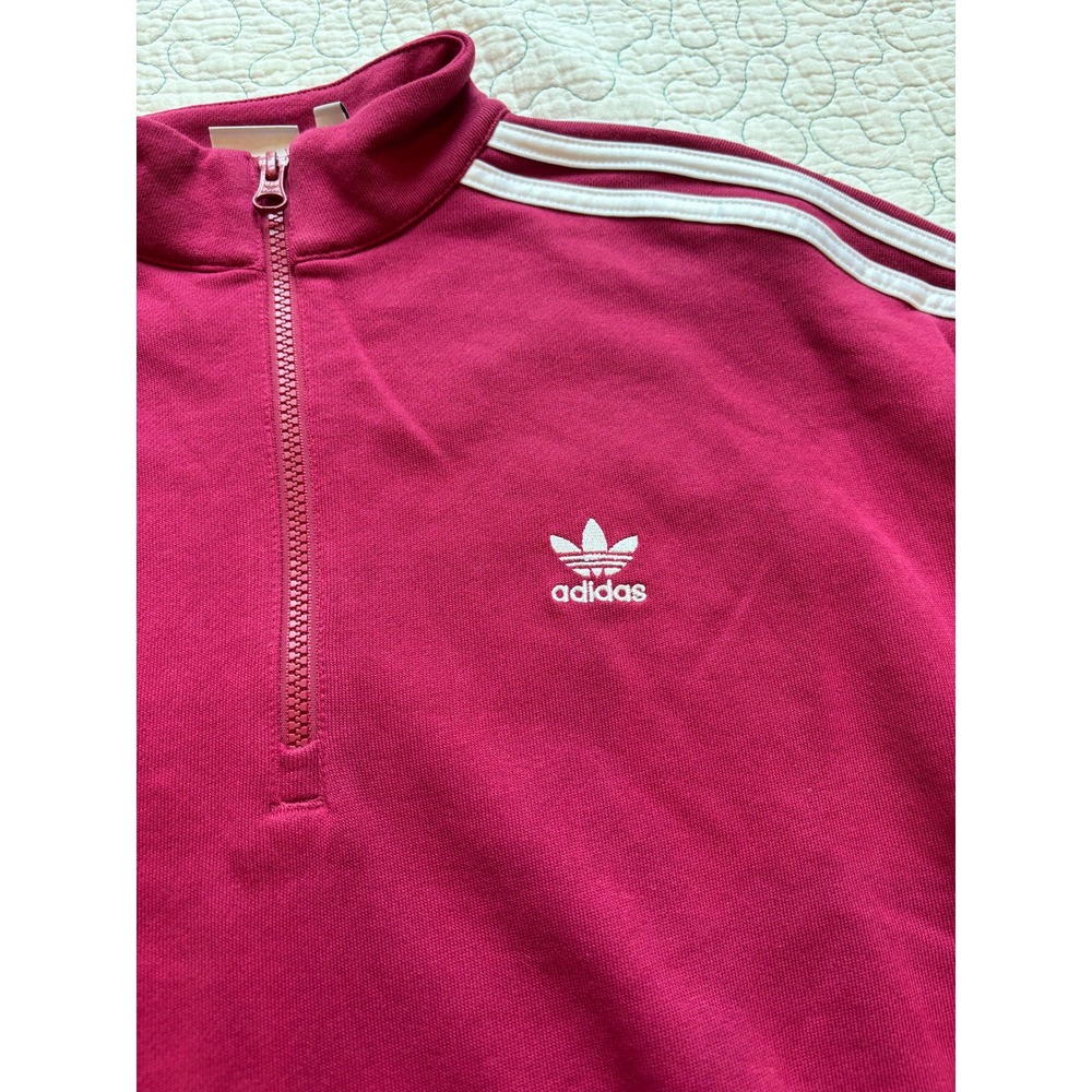 Adidas Originals Womens Quarter Zip‎ Trefoil Size Small NWOT - Picture 2 of 7